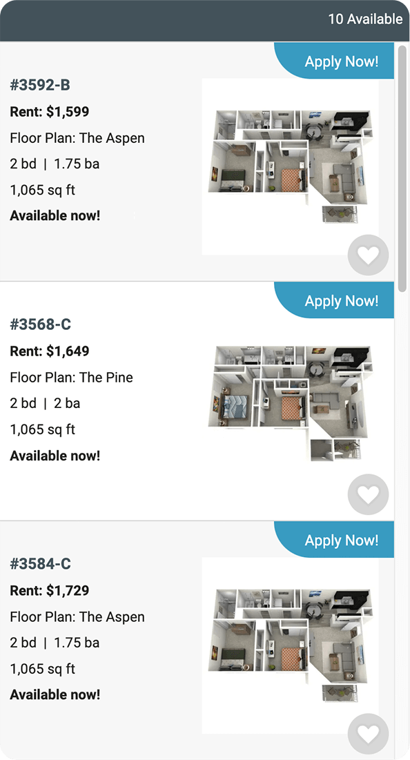 reddot floorplan map on tablet